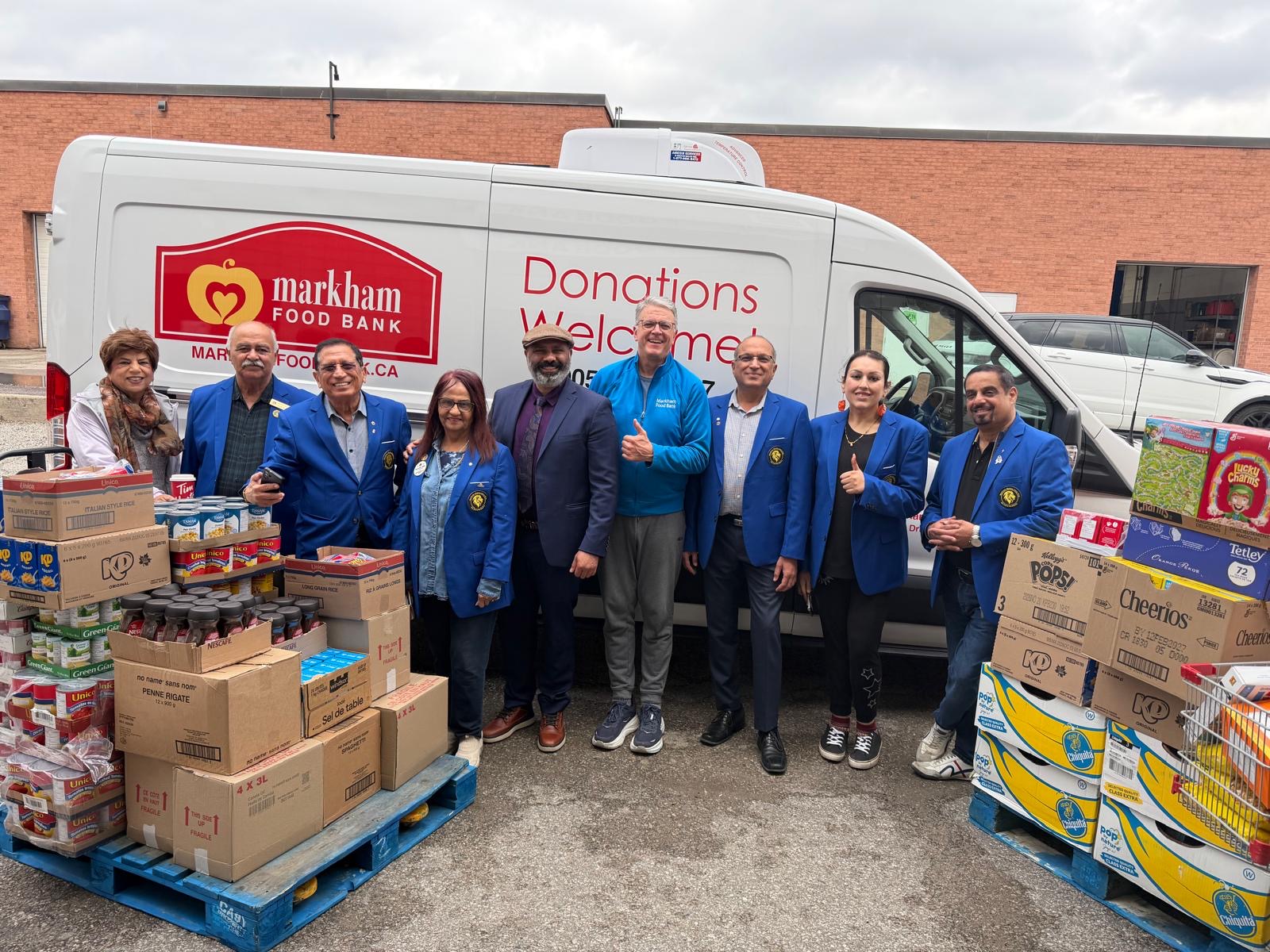 Food donation to Markham Food Bank