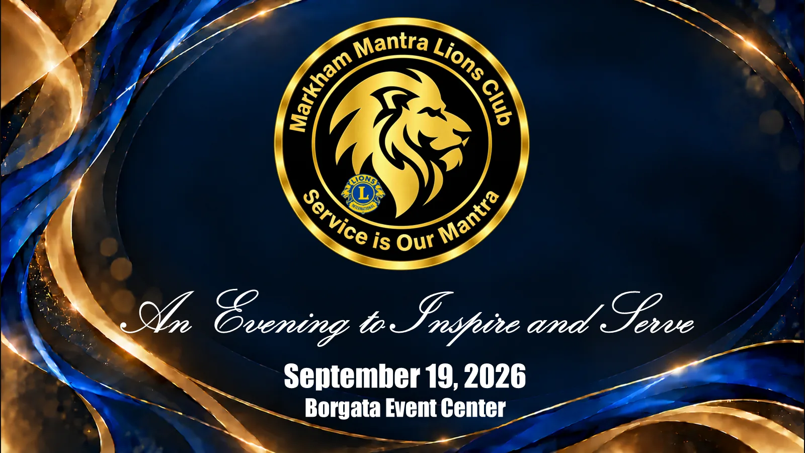 Gala evening presentation slide, page 1 of 40